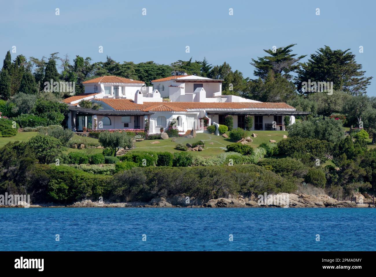 Villa de luxe à Porto Cervo Banque D'Images