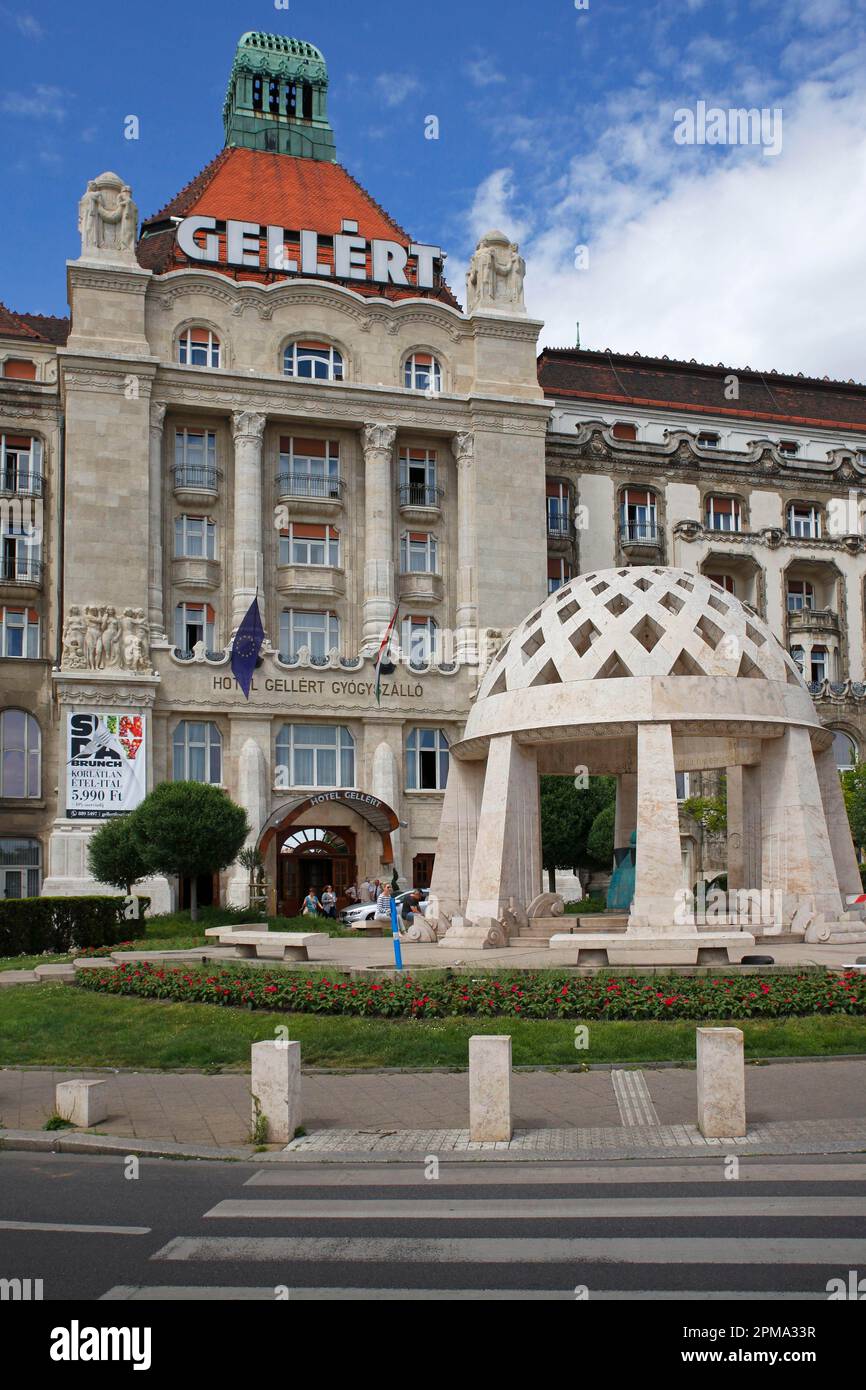 Hotel Gellert, Hôtel Art Nouveau hongrois, Budapest, Hongrie Banque D'Images
