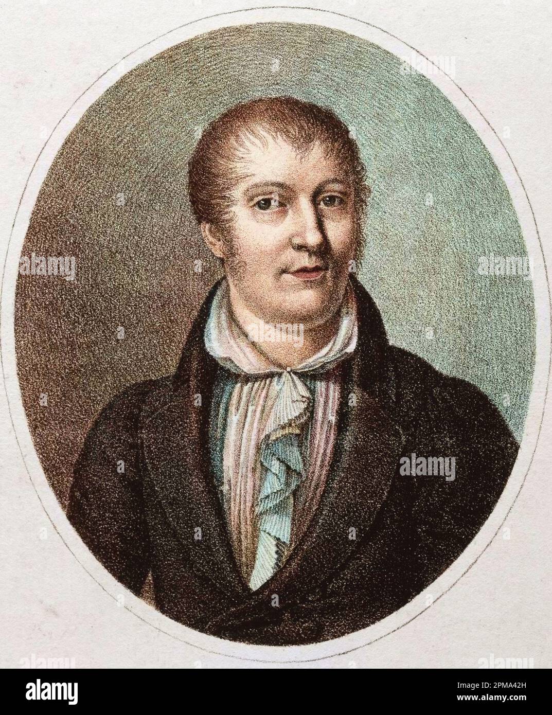 Portrait de Louis Ludwig Spohr (1784 - 1859), compositeur allemand Banque D'Images
