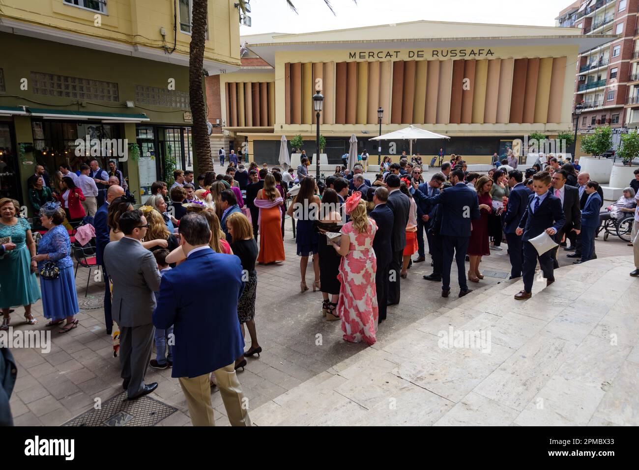 Valence, Stadtteil Ruzafa, Hochzeit // Valence, quartier Ruzafa, mariage Banque D'Images