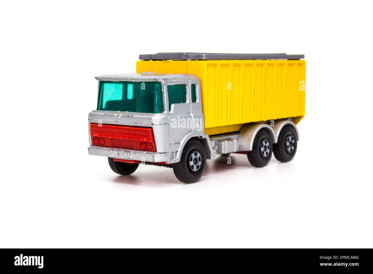 Lesney produits matchbox modèle jouet voiture 1-75 série no Vue avant du camion-conteneur DAF 47 Banque D'Images