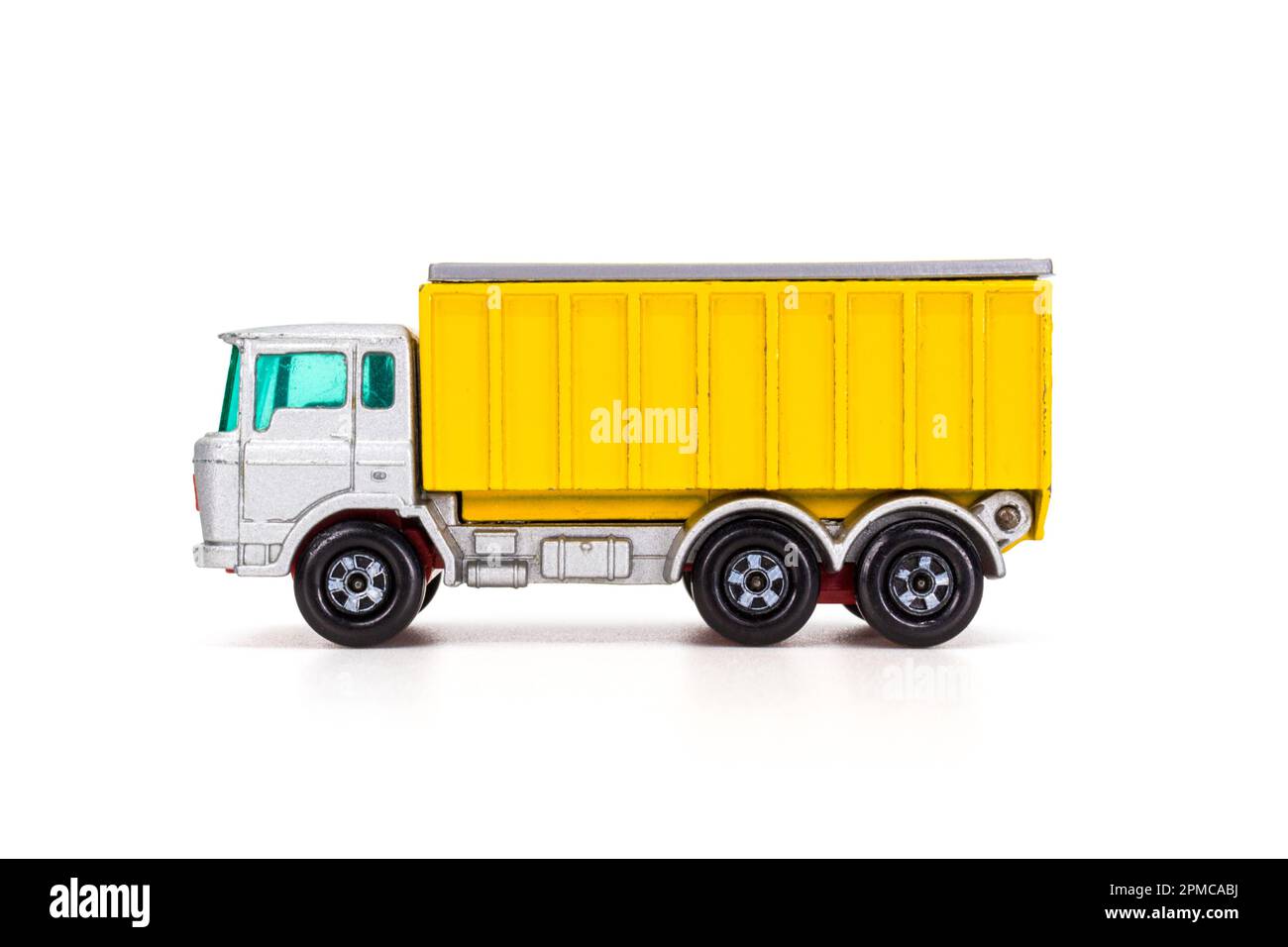 Lesney produits matchbox modèle jouet voiture 1-75 série no Vue latérale du camion-conteneur DAF 47 Banque D'Images