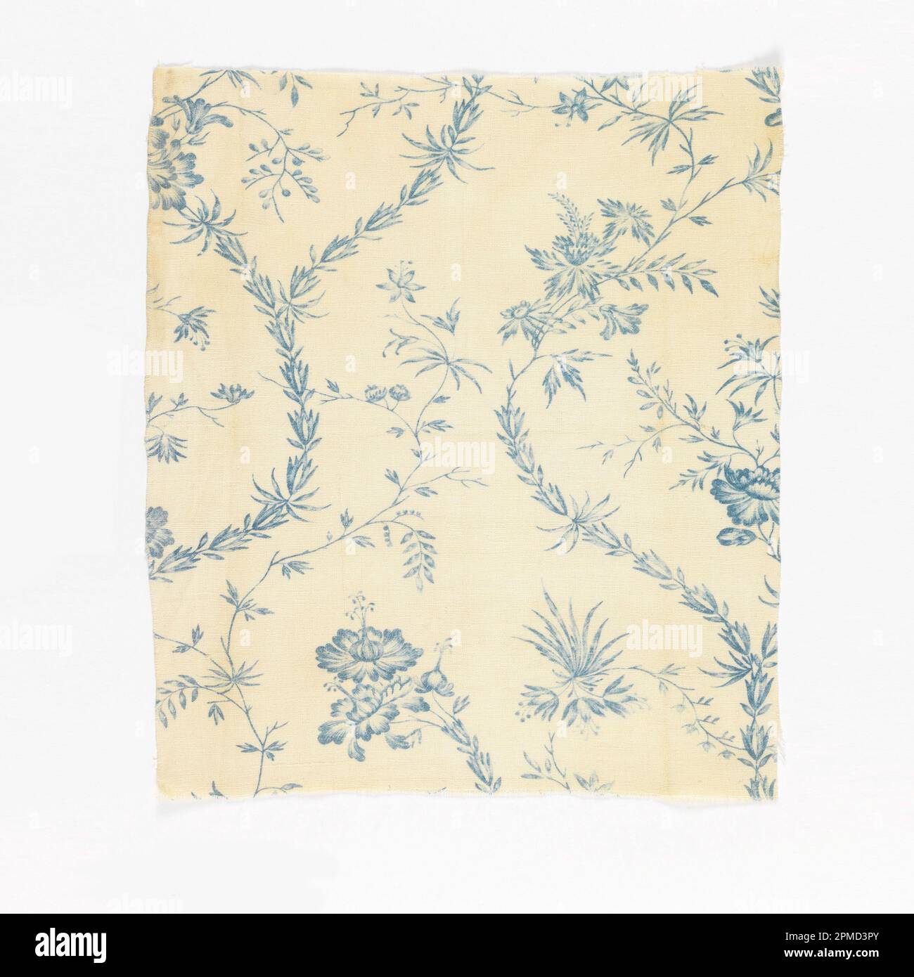 Textile (Angleterre) ; coton ; Warp x Weft : 31,5 x 27,2 cm (12 3/8 x 10 11/16 po.) Banque D'Images