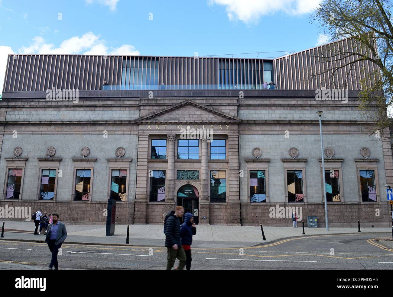 11 AVRIL 2023 - ABERDEEN, ÉCOSSE: La galerie d'art et le musée à Schoolhill après un programme de £34,6m de rénovations entre 2015 et 2019 résultant i Banque D'Images