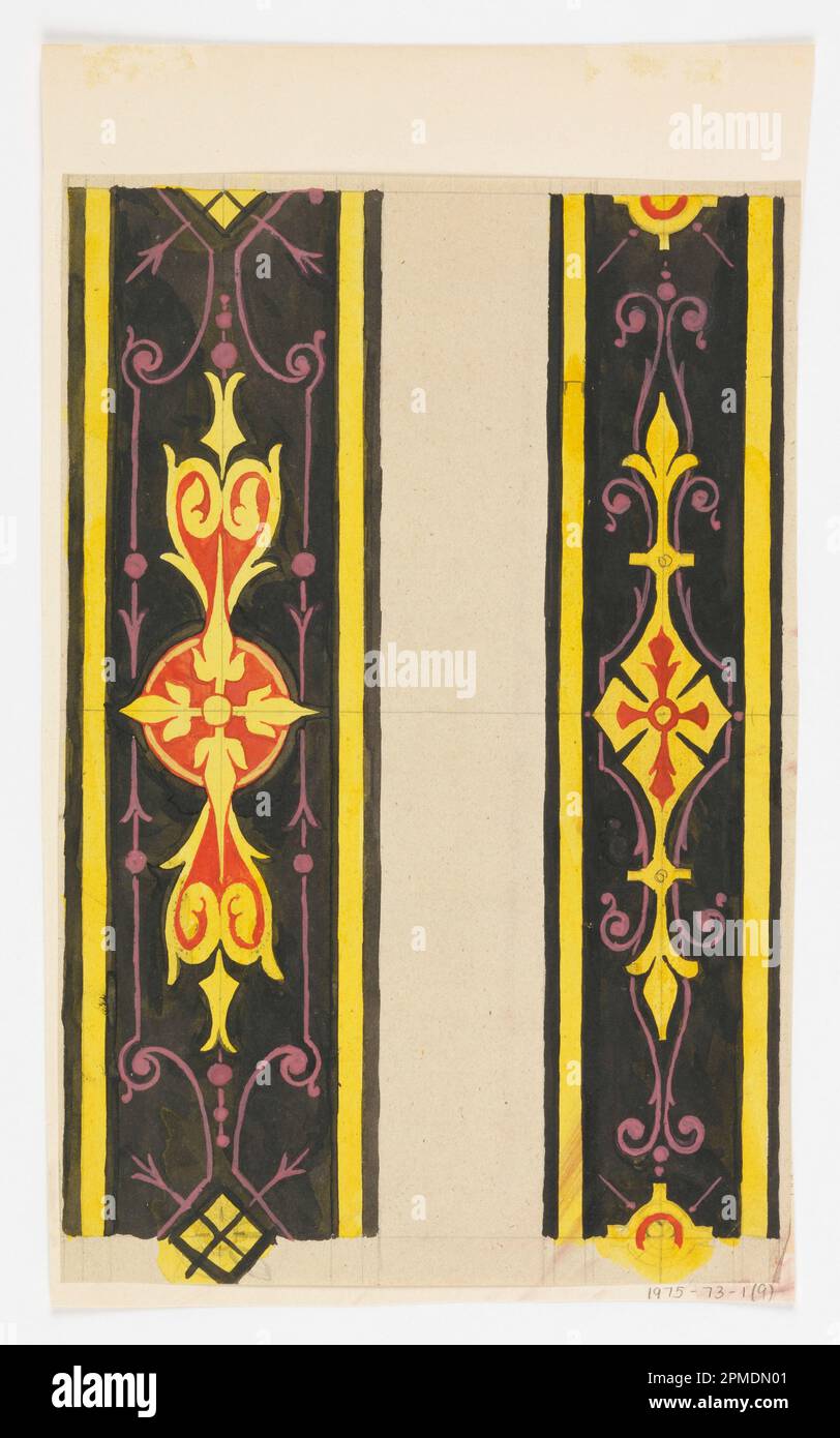 Dessin (Etats-Unis) ; pinceau et gouache, graphite sur papier crème, monté sur papier crème ; 25,8 x 17,7 cm (10 3/16 x 6 15/16 po) Banque D'Images