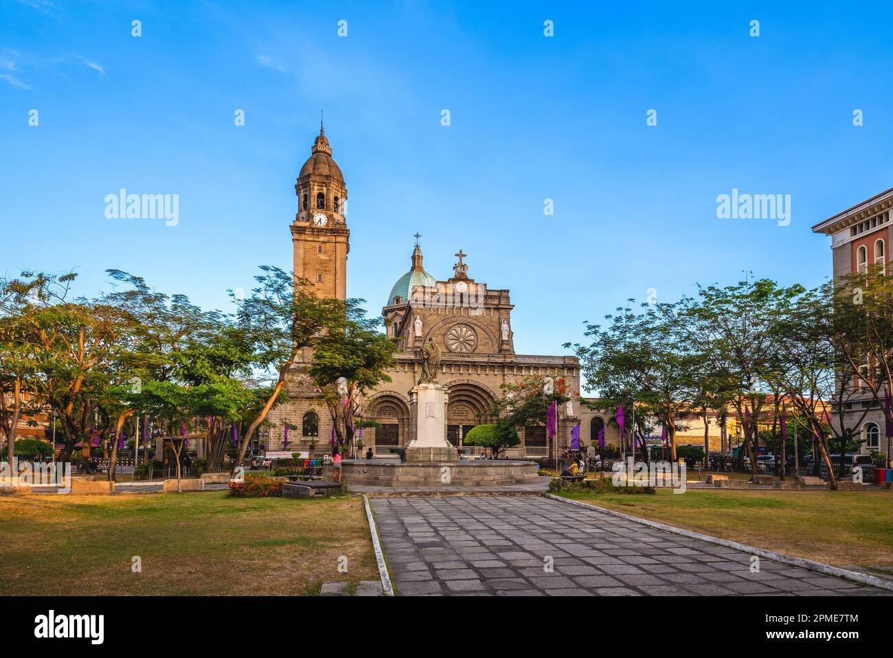 La Cathédrale de Manille, Intramuros, Manille, Philippines Banque D'Images