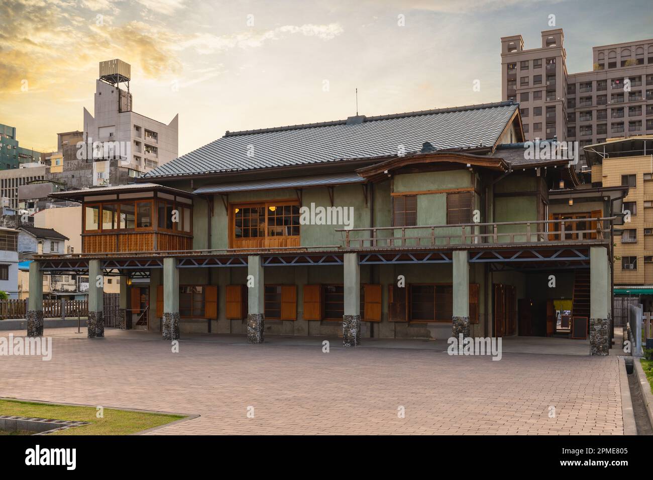 Jardin japonais Shoyoen situé dans la ville de Kaohsiung, Taïwan Banque D'Images