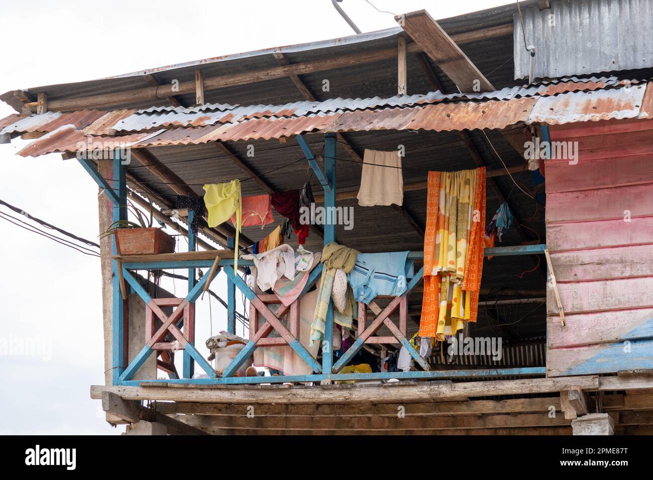 Belen, à Iquitos, au Pérou, est une zone de basse terre d'extrême pauvreté Banque D'Images