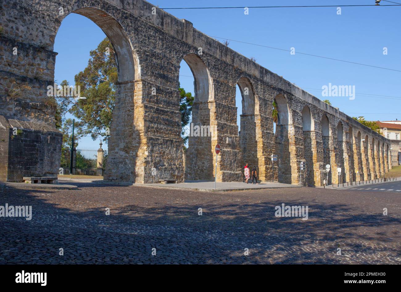 Aqueduc de Sao Sebastiao, Combra, Portugal. Construit autour de 1570 Banque D'Images