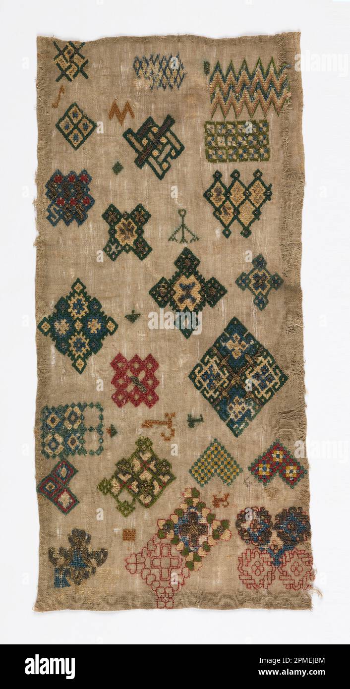 Échantillonneur De Broderie Crewel Fait Main – Baies, 14x11 Pouces – Vintage Coloré