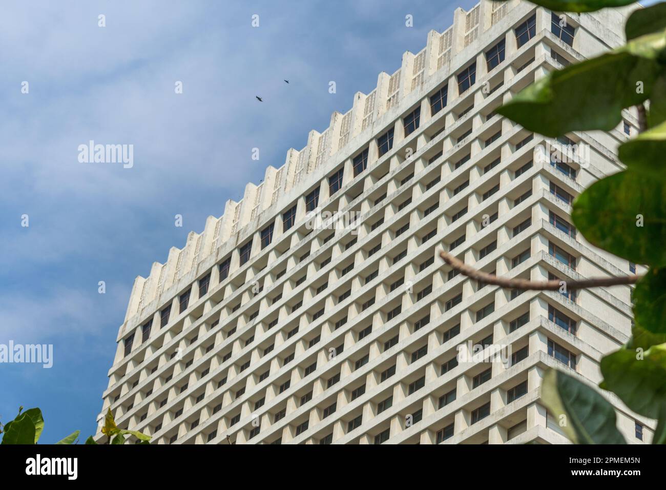 L'extérieur de l'emblématique Trident Hotel à Nariman point à Mumbai, Inde Banque D'Images