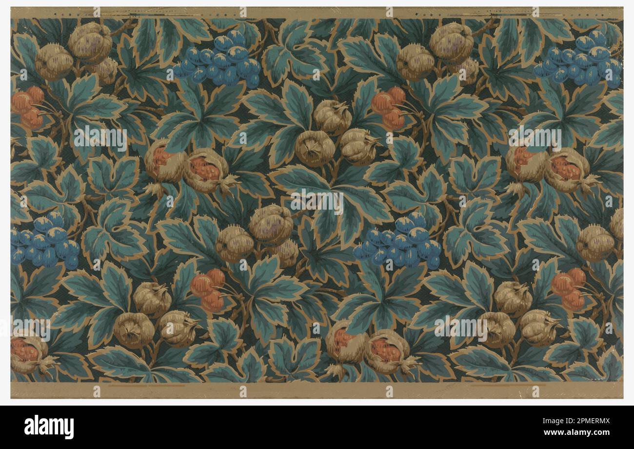 Flanc (France) ; imprimé et gaufré à la machine ; 80 x 51 cm (31 1/2 x 20 1/16 po) Banque D'Images