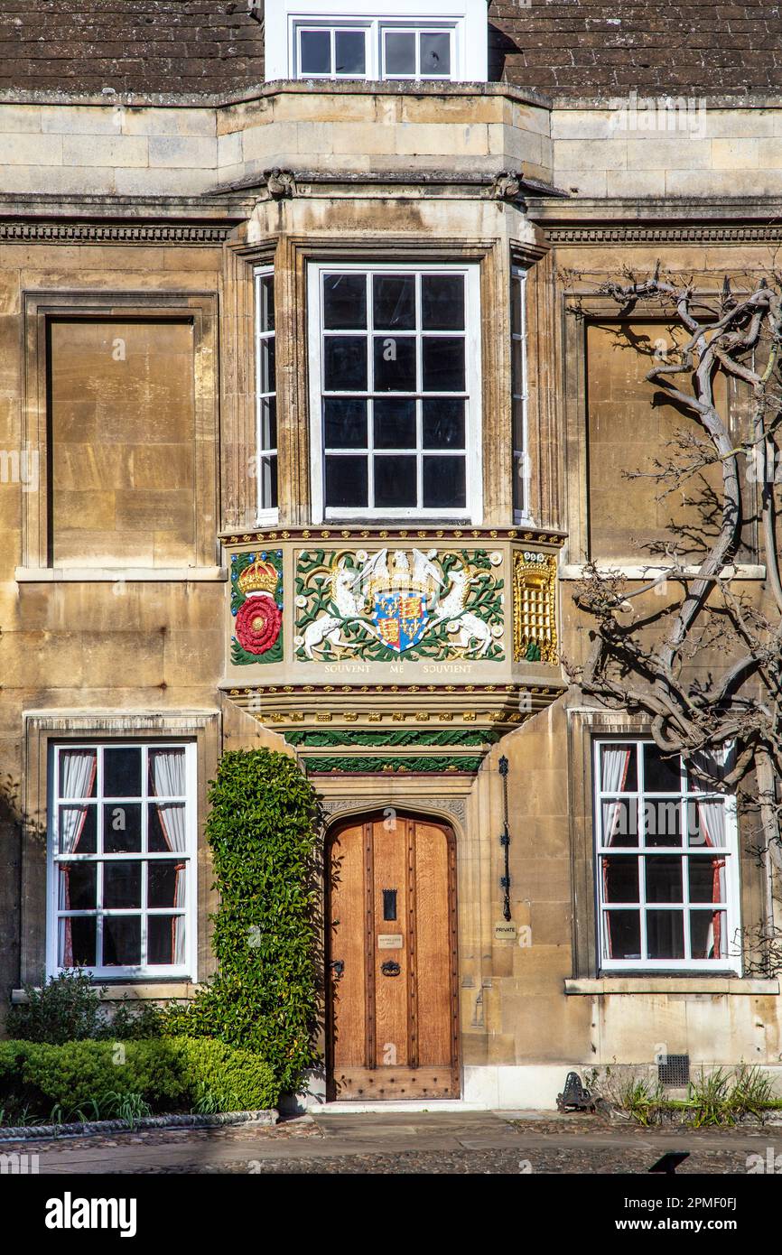 Master's Lodge, First court of Christ's College, Université de Cambridge, Cambridge, Royaume-Uni Banque D'Images