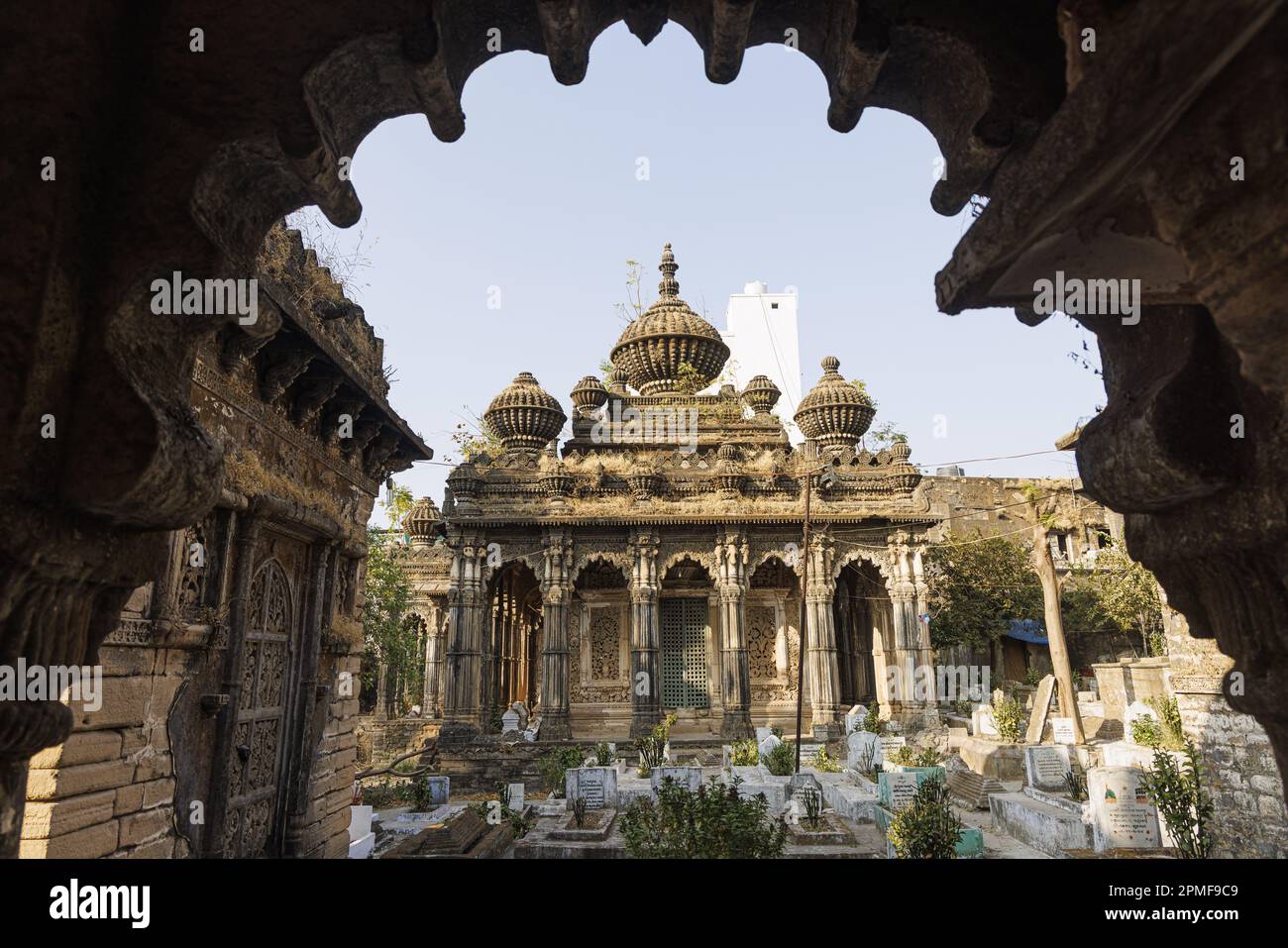Inde, Gujarat, Junagadh, tombes des rois de Babi Banque D'Images