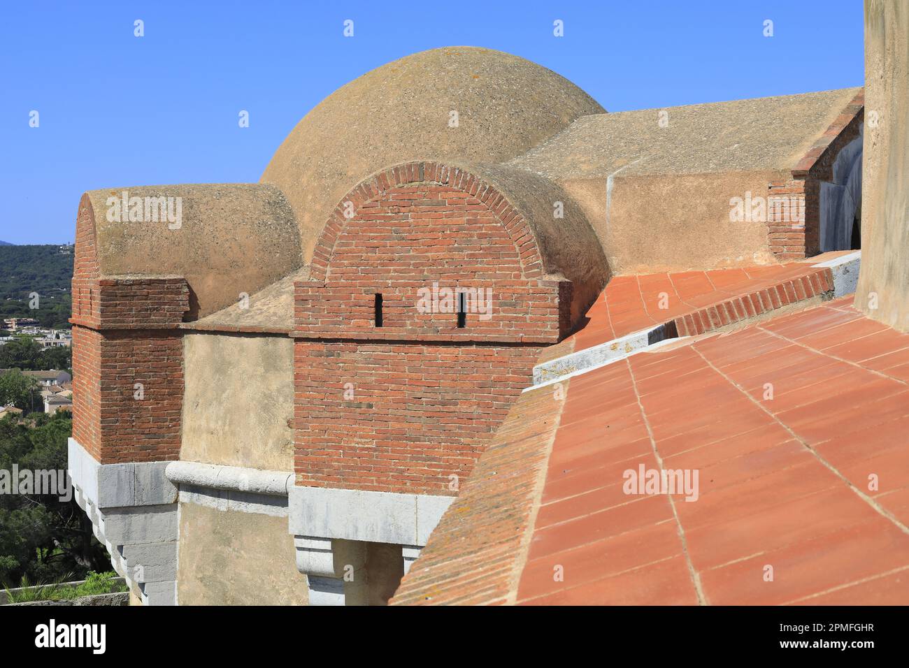 France, Var, Saint Tropez, citadelle (17th siècle) qui abrite le Musée d'Histoire maritime Banque D'Images