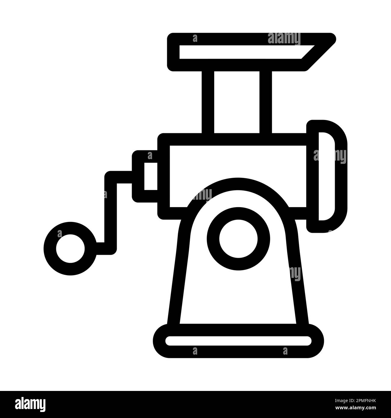 Moulin à viande Vector Thick Line icône pour usage personnel et commercial. Banque D'Images