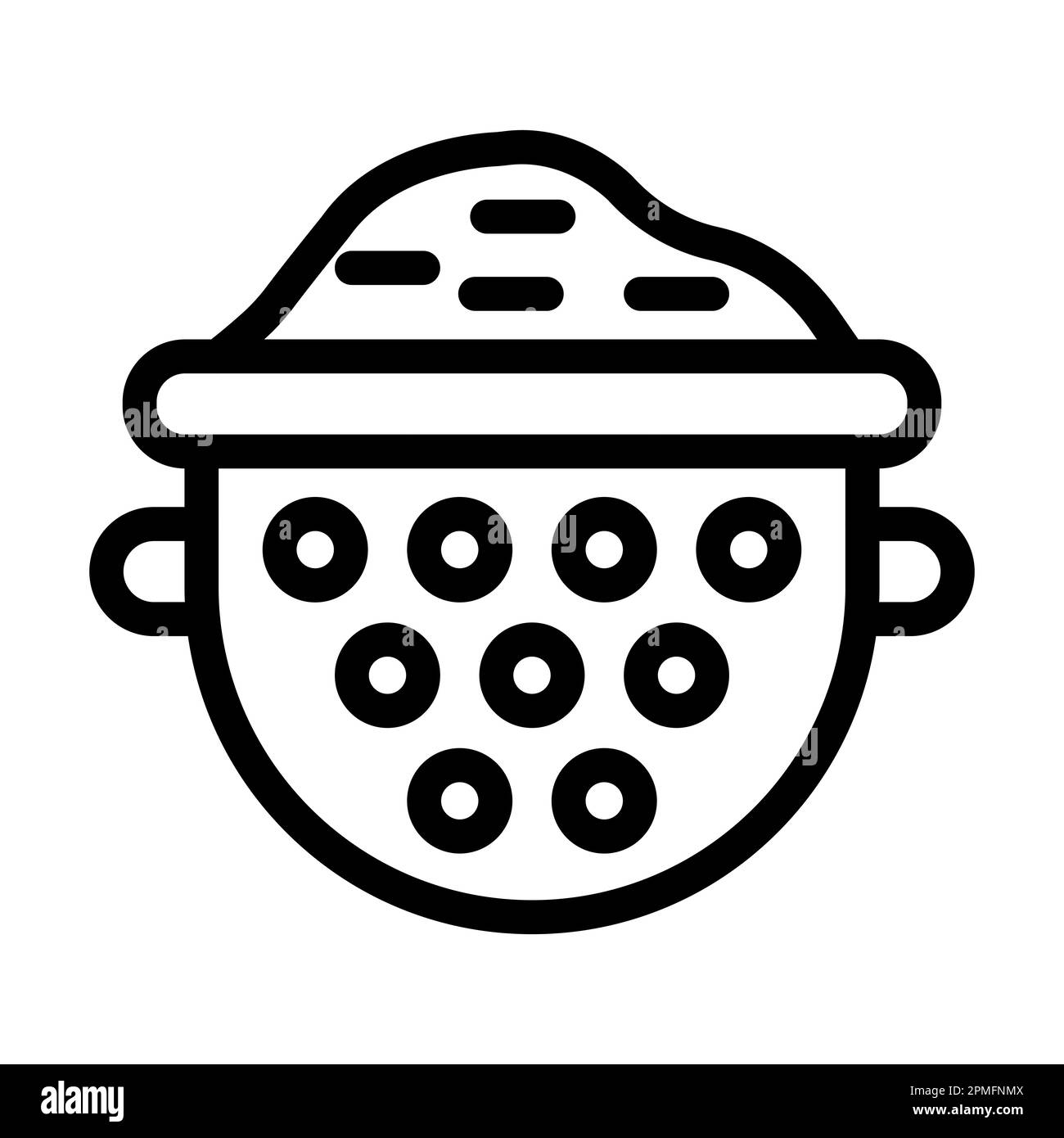 Icône en forme de ligne épaisse du filtre vectoriel pour une utilisation personnelle et commerciale. Banque D'Images