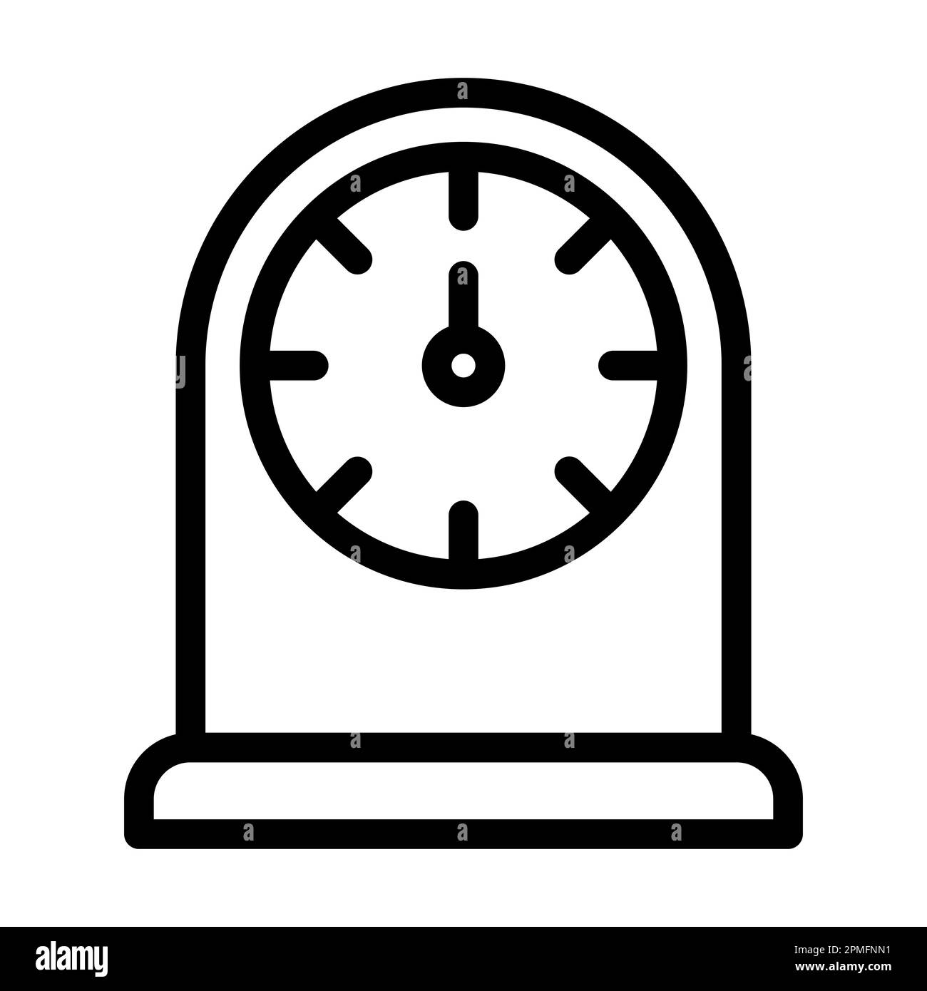 Icône de la gamme épaisse du minuteur de cuisine Vector pour usage personnel et commercial. Banque D'Images