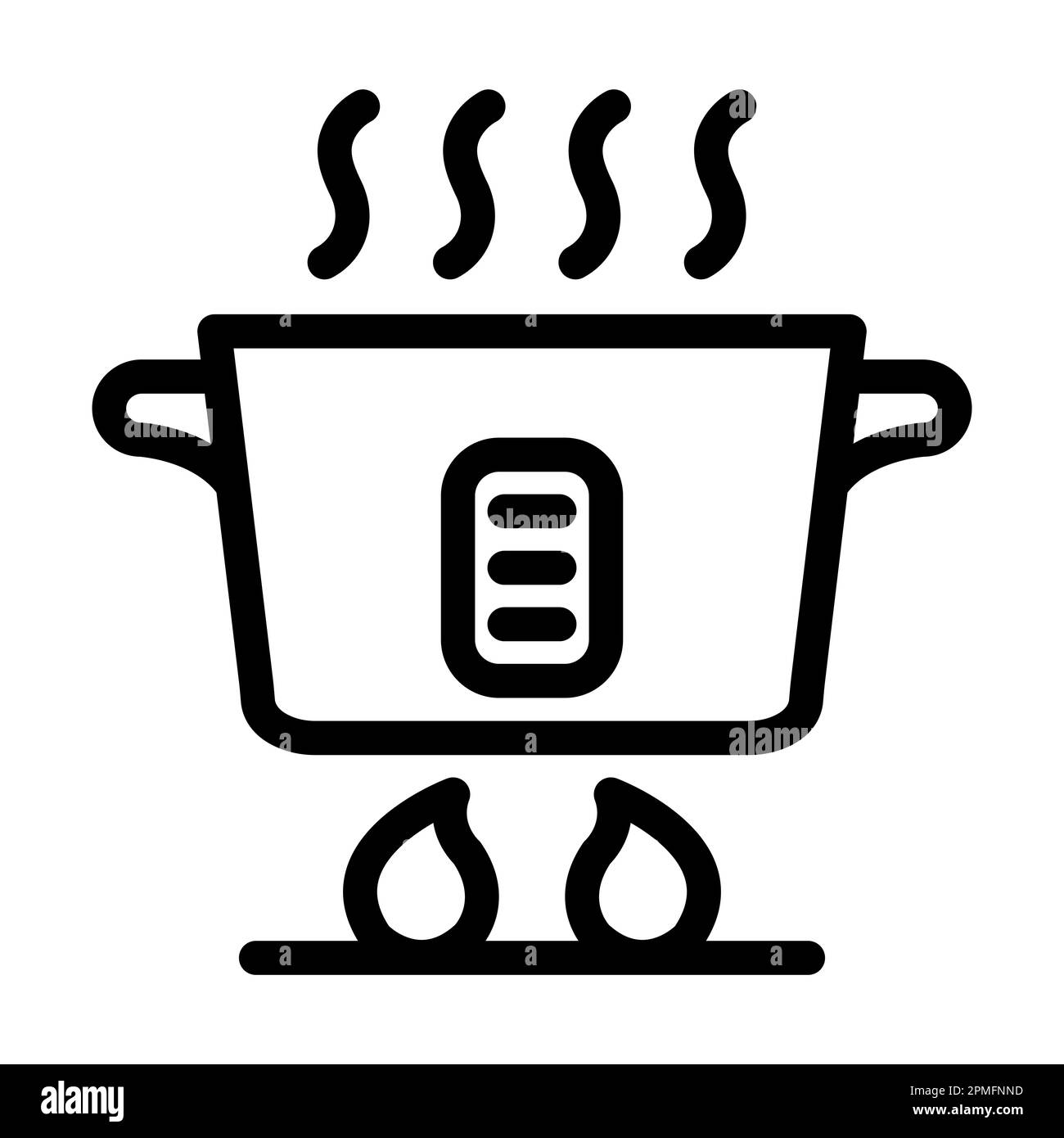 Icône de cuisson Vector Thick Line pour usage personnel et commercial. Banque D'Images