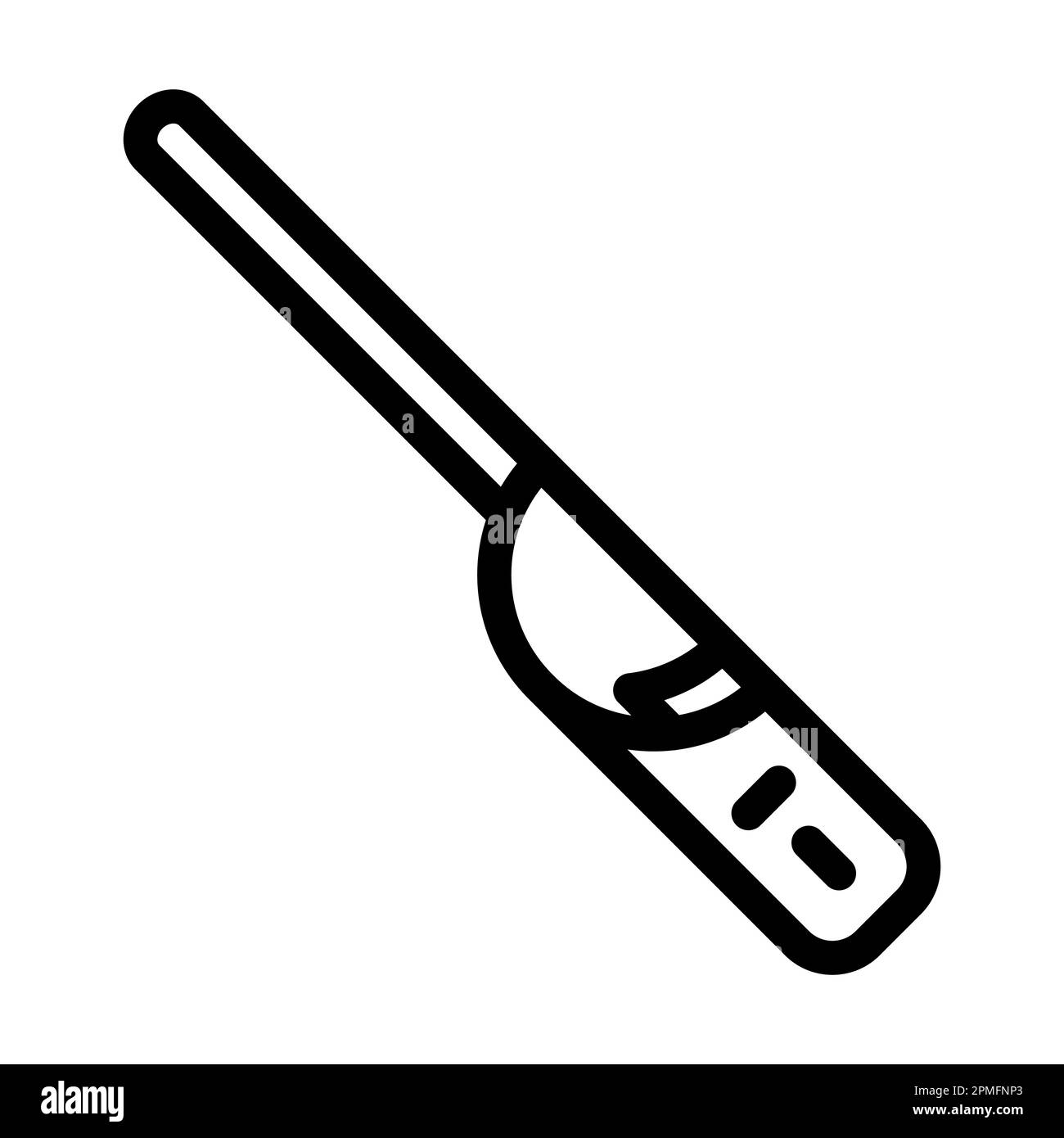 Icône Vector Thick Line pour allume-cigares et allume-cigares pour usage personnel et commercial. Banque D'Images