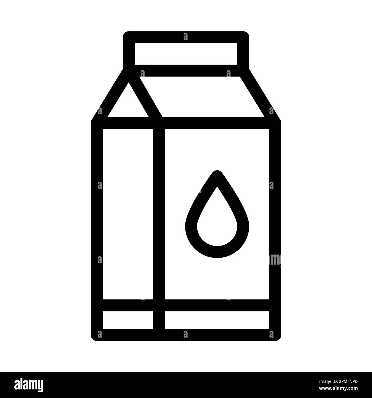 Icône Milk Vector Thick Line pour usage personnel et commercial. Banque D'Images