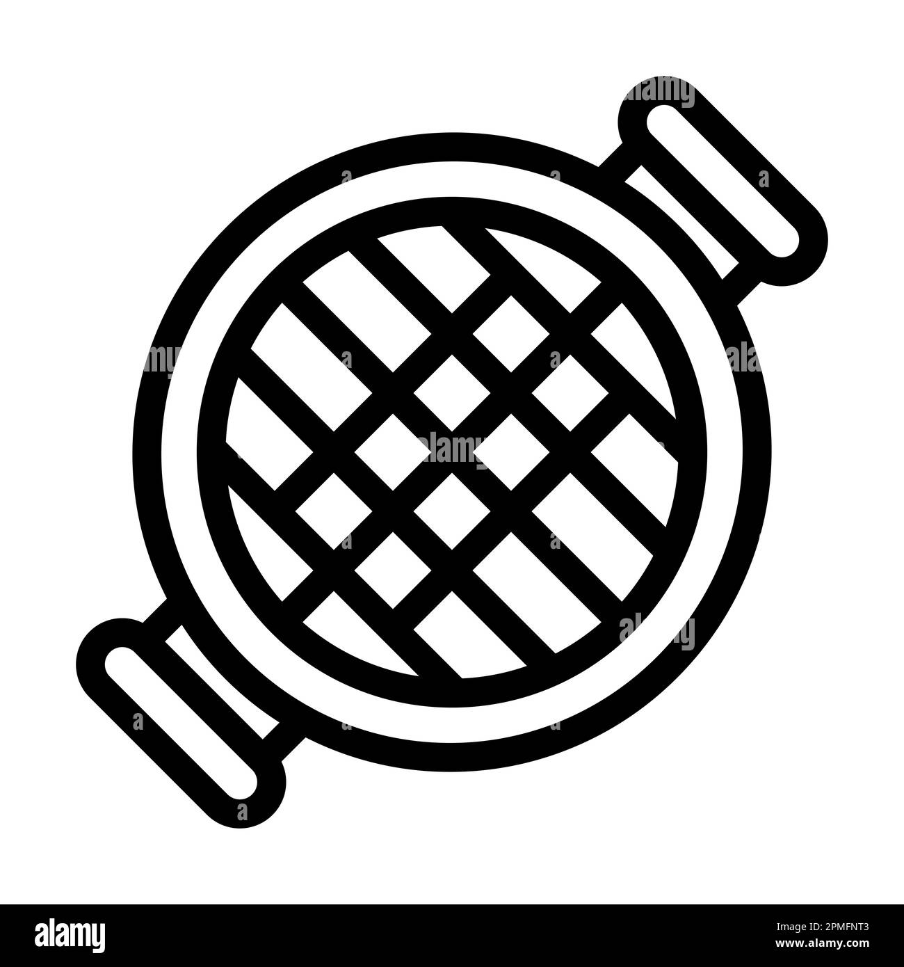 Icône en forme de ligne épaisse pour le gril Vector pour usage personnel et commercial. Banque D'Images