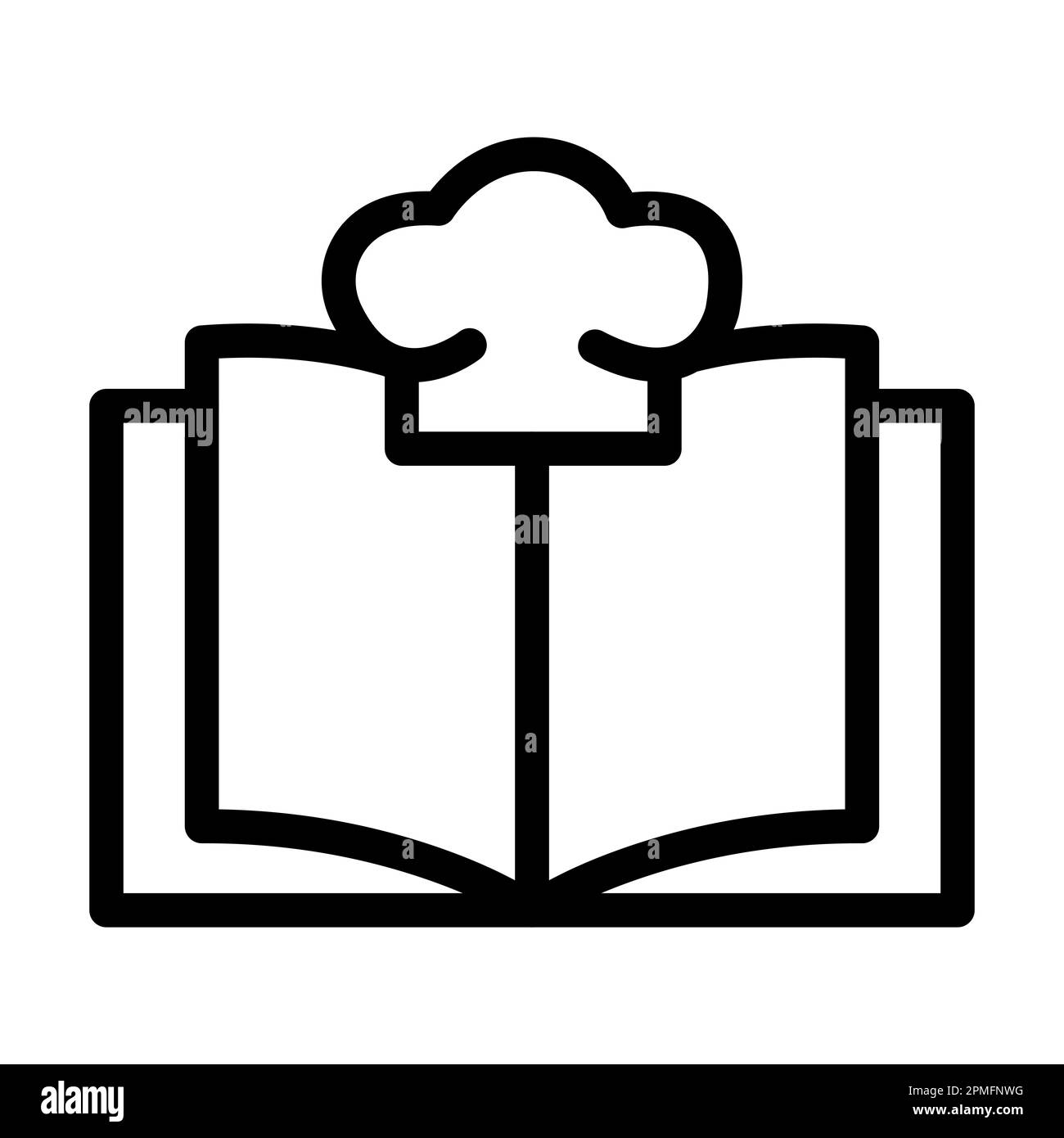 Icône Recipe Vector Thick Line pour usage personnel et commercial. Banque D'Images