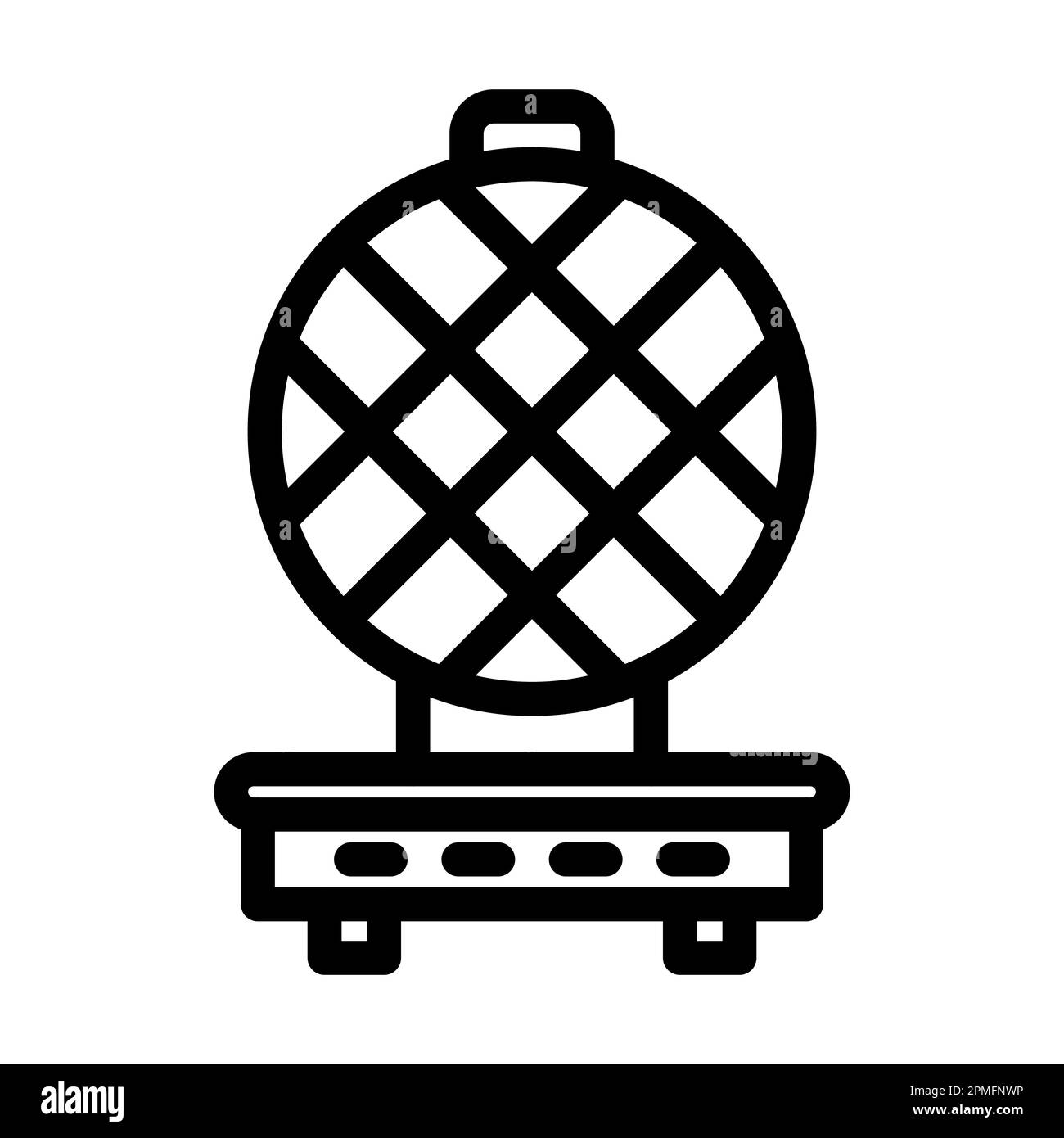 Icône de ligne épaisse vectorielle en fer à gaufré pour usage personnel et commercial. Banque D'Images