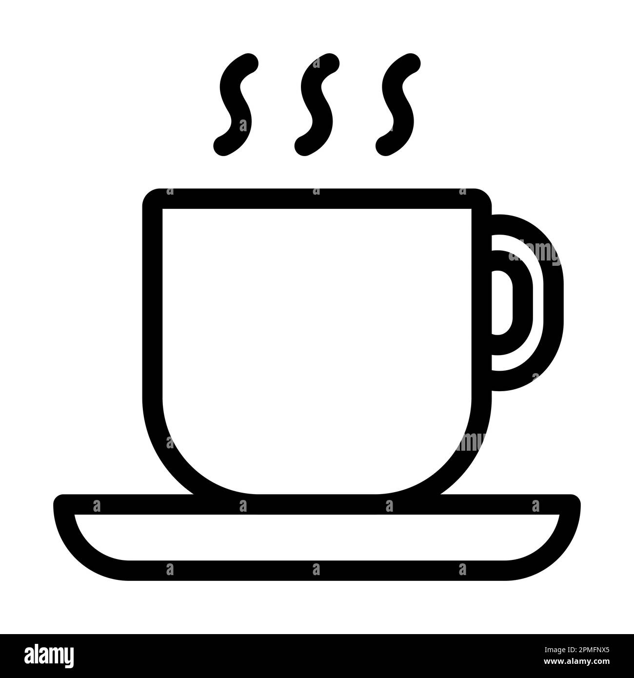 Icône CUP Vector Thick Line pour usage personnel et commercial. Banque D'Images