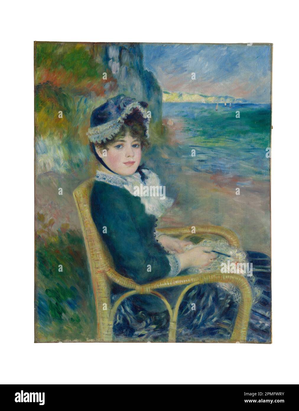 Par le Seashore huile sur toile peinture par Auguste Renoir fait en 1883 Banque D'Images