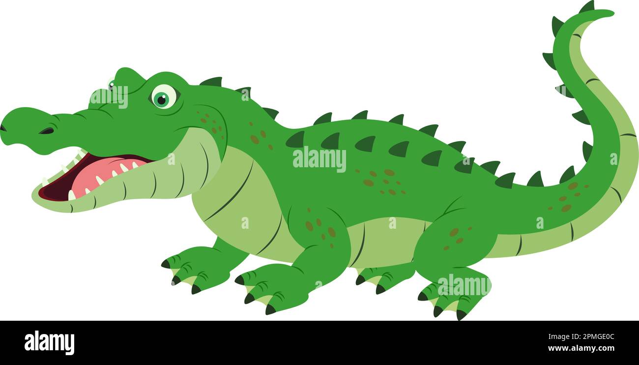 Dessin animé vectoriel crocodile Illustration de Vecteur
