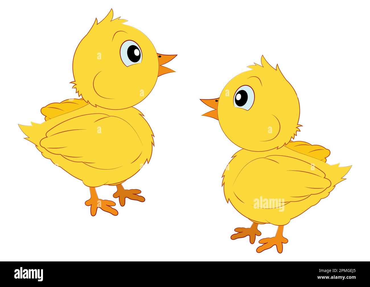 Joli poulet de craon pour bébé Illustration de Vecteur