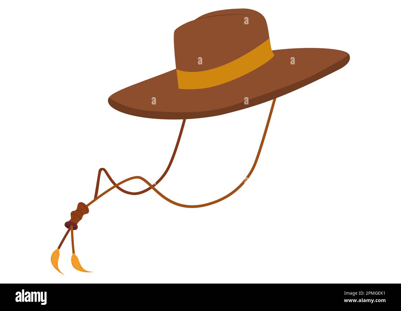 Chapeau de cowboy Clipart. Illustration chapeau marron Illustration de Vecteur