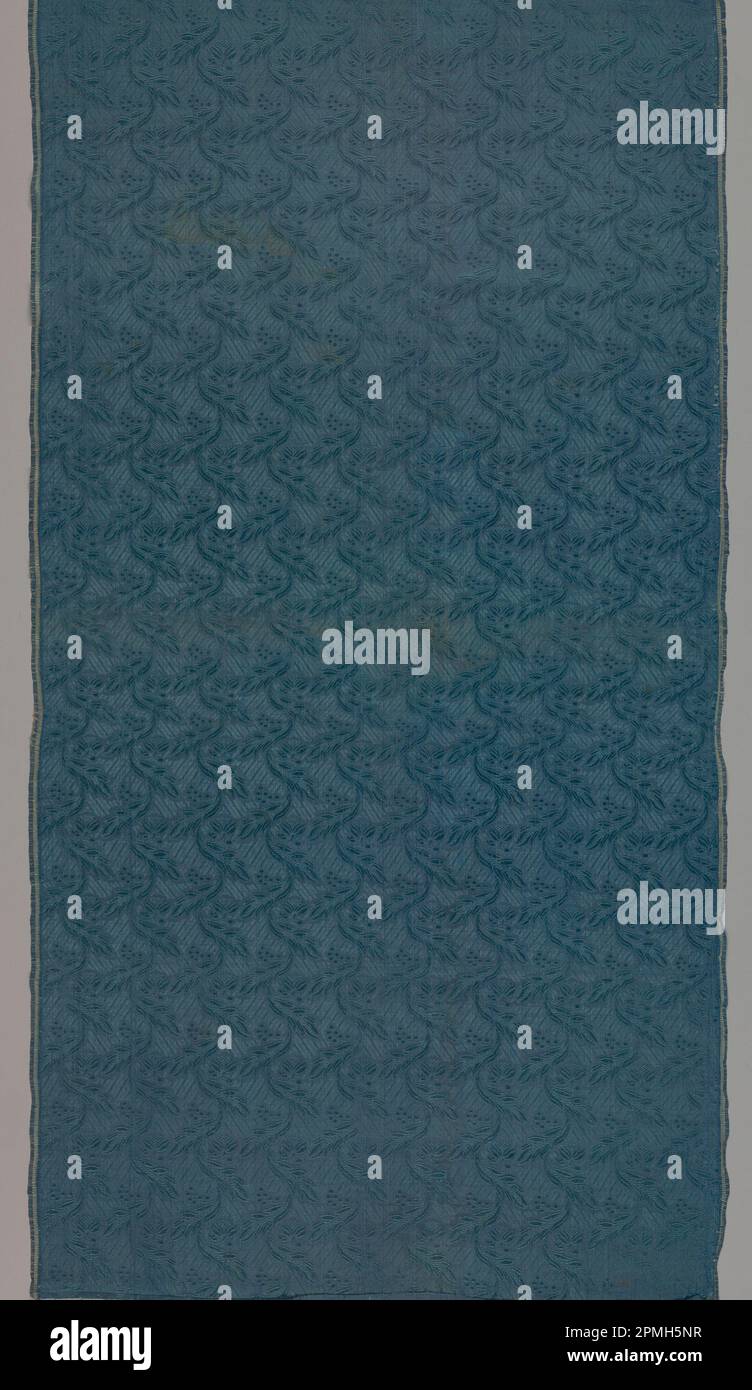 Textile (France); soie; a) Warp x trame: 103 x 54 cm (40 9/16 x 21 1/4 po.) b) Warp x Weft : 103 x 54 cm (40 9/16 x 21 1/4 po.) Répéter H : 5,5 cm (2 3/16 po) Banque D'Images