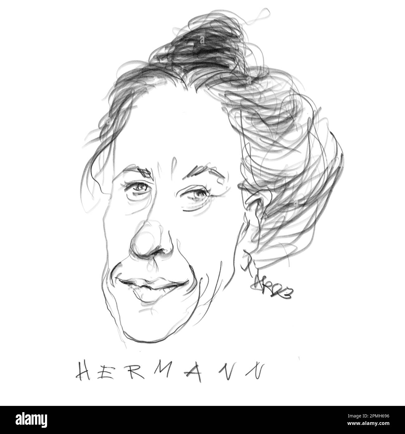 Portrait de l'auteur Judith Hermann Banque D'Images