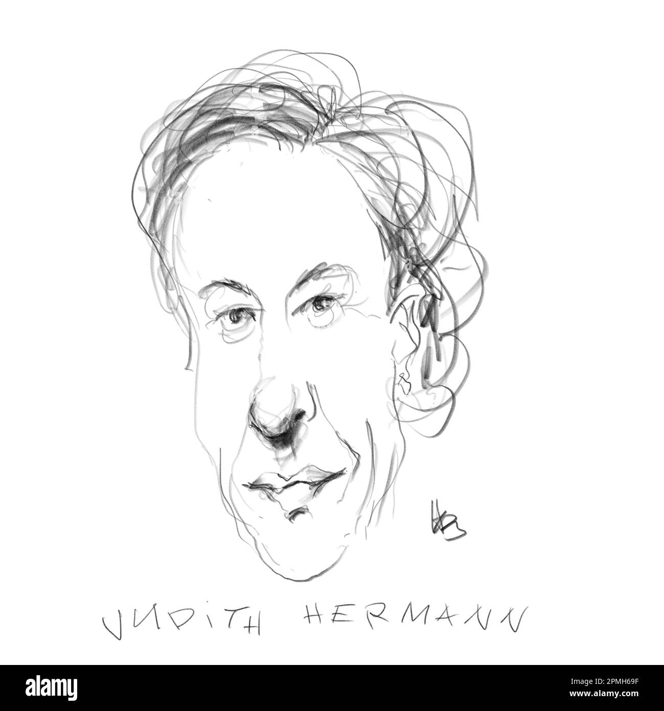 Portrait de l'auteur Judith Hermann Banque D'Images