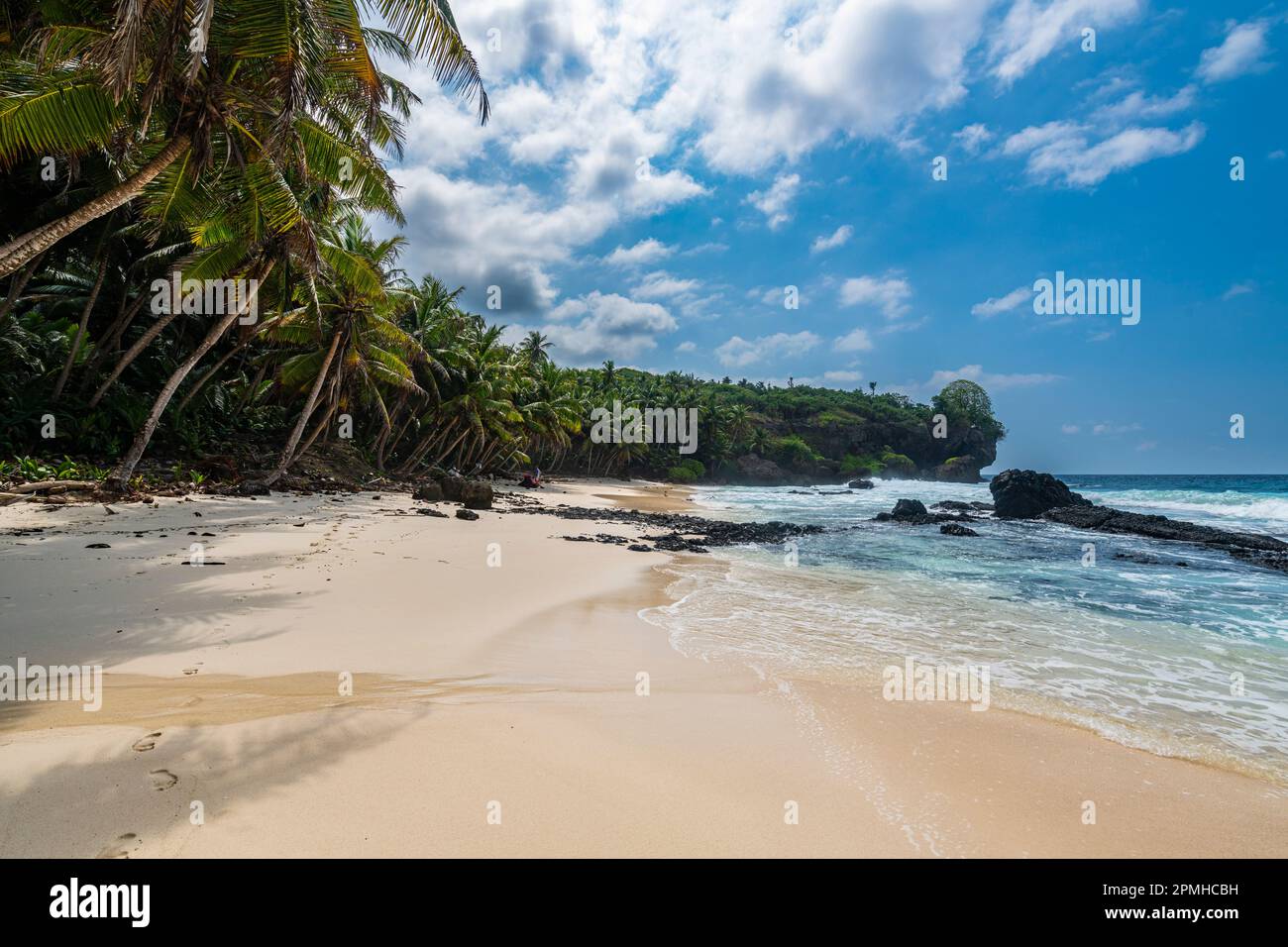 Dolly Beach, Christmas Island, Australie, Océan Indien Banque D'Images