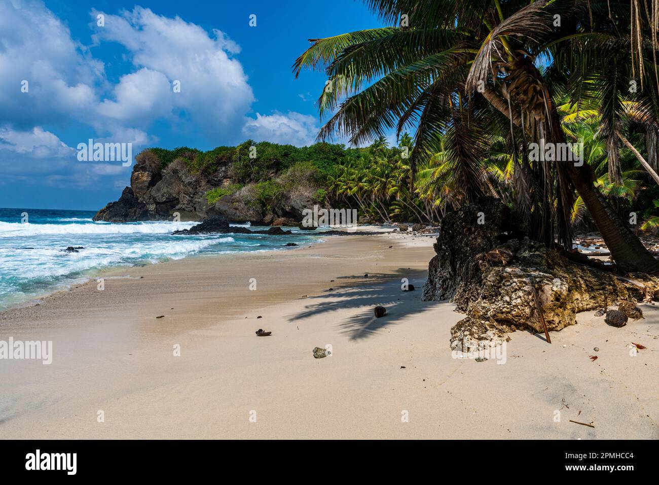 Dolly Beach, Christmas Island, Australie, Océan Indien Banque D'Images