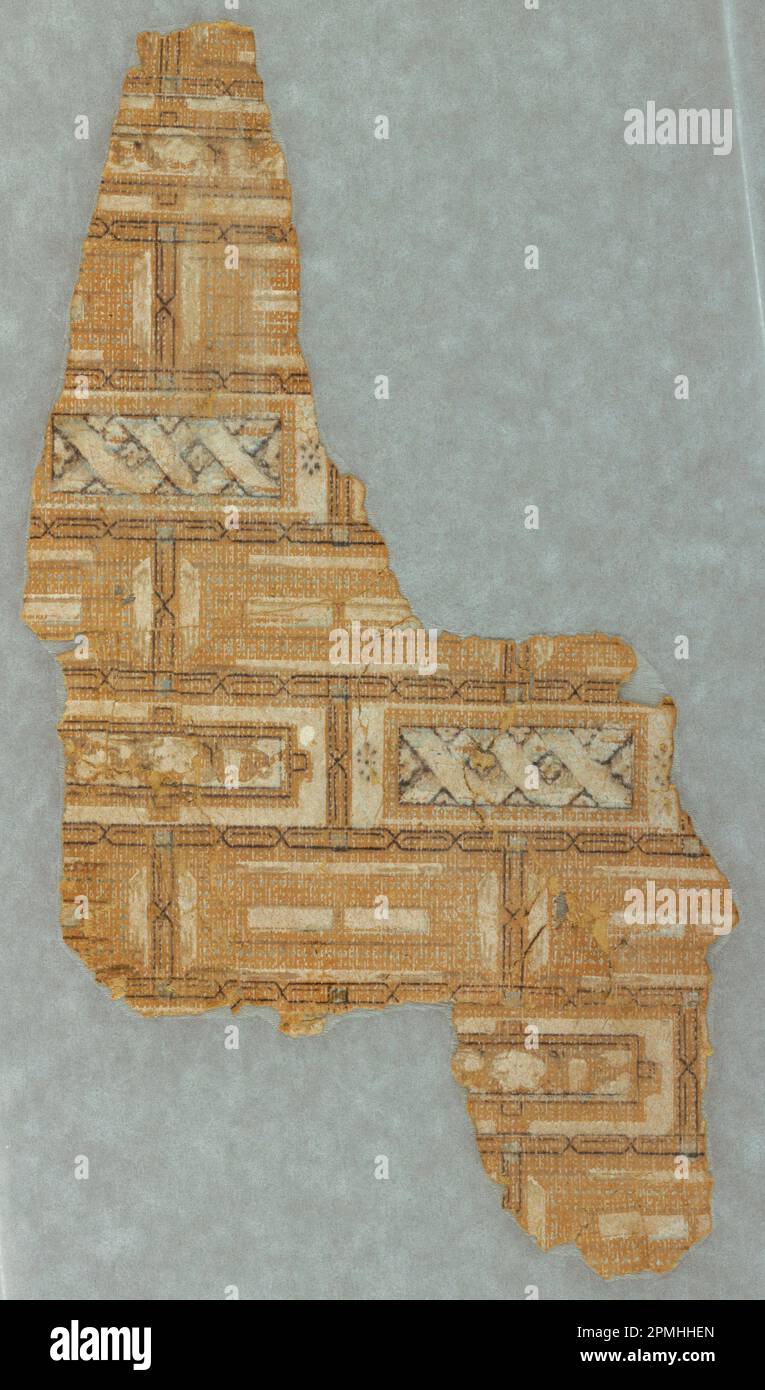 Paroi latérale - fragment (États-Unis) ; imprimé à la machine ; 14,5 x 27 cm (5 11/16 x 10 5/8 po.) Banque D'Images