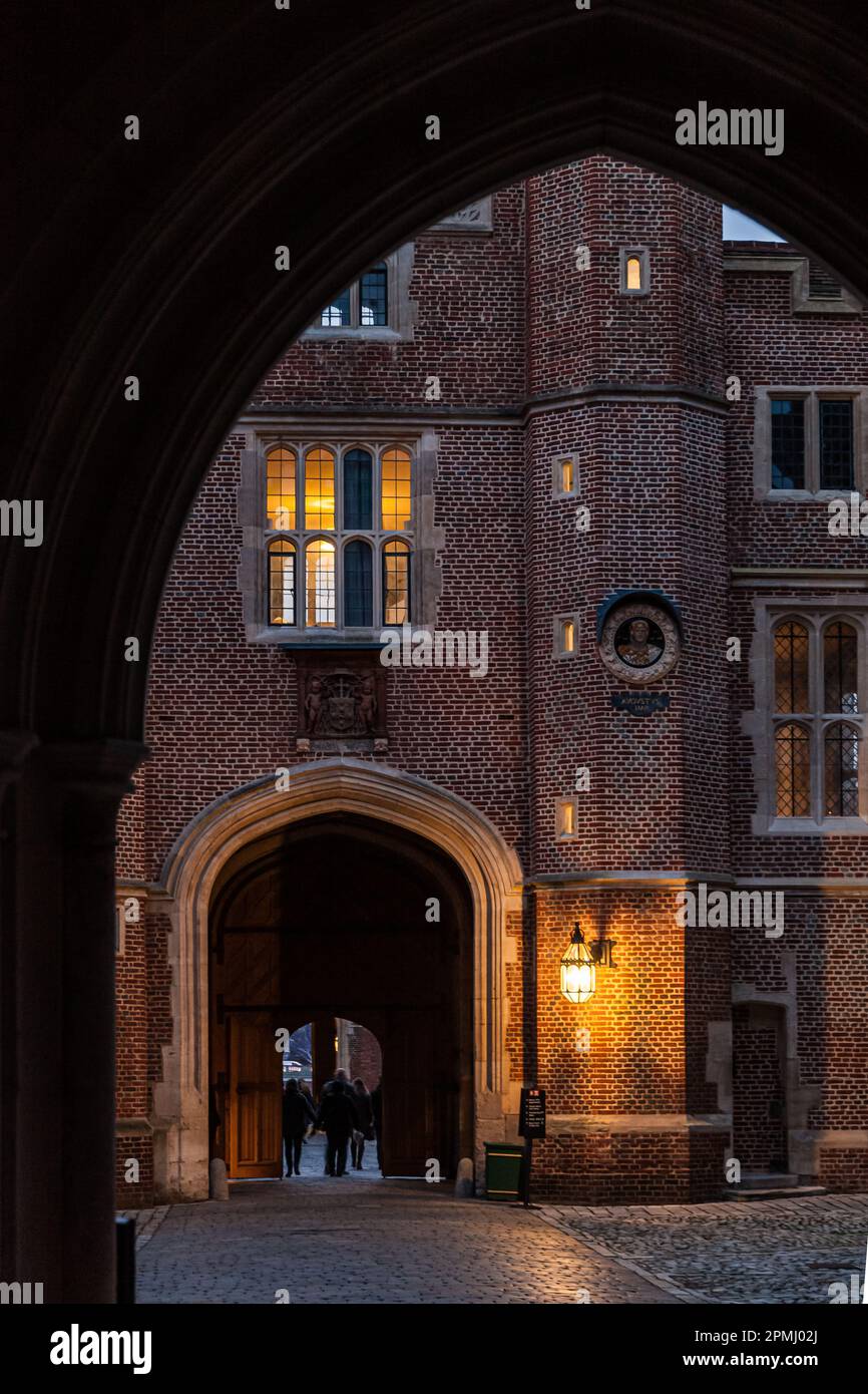 Le Gatehouse d'Anne Boleyn, le Clock court, le palais de Hampton court