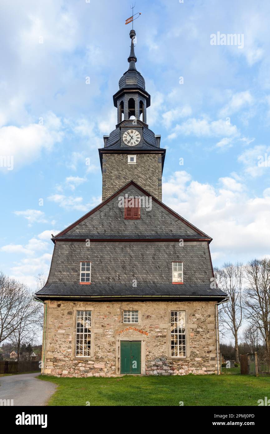 Église de la Forêt thuringeoise de Boehlen Banque D'Images