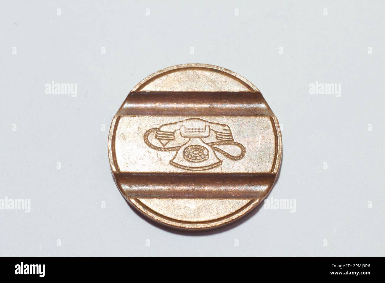 Vintage italien coin “gettone telefonico” Banque D'Images