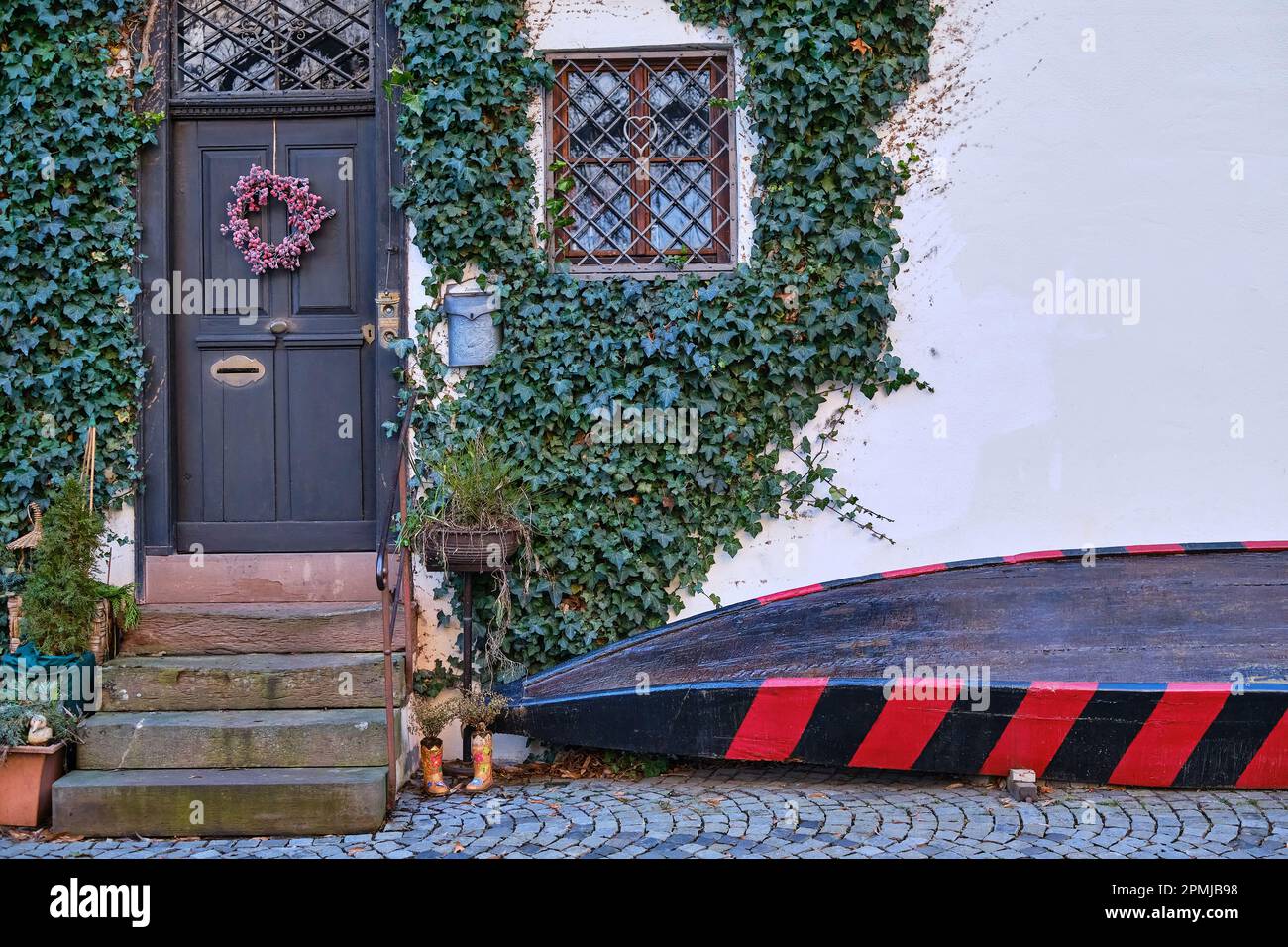 Ulm, Bade-Wurtemberg, Allemagne, Europe, la maison Schönes (belle maison), un bâtiment classé dans Fischergasse no 40. Banque D'Images