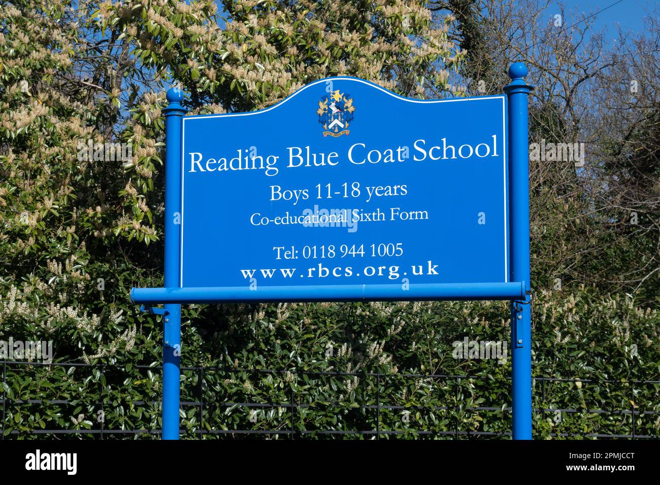 Reading Blue Coat School, une école privée pour garçons à Sonning-on-Thames, Berkshire, Angleterre, Royaume-Uni Banque D'Images