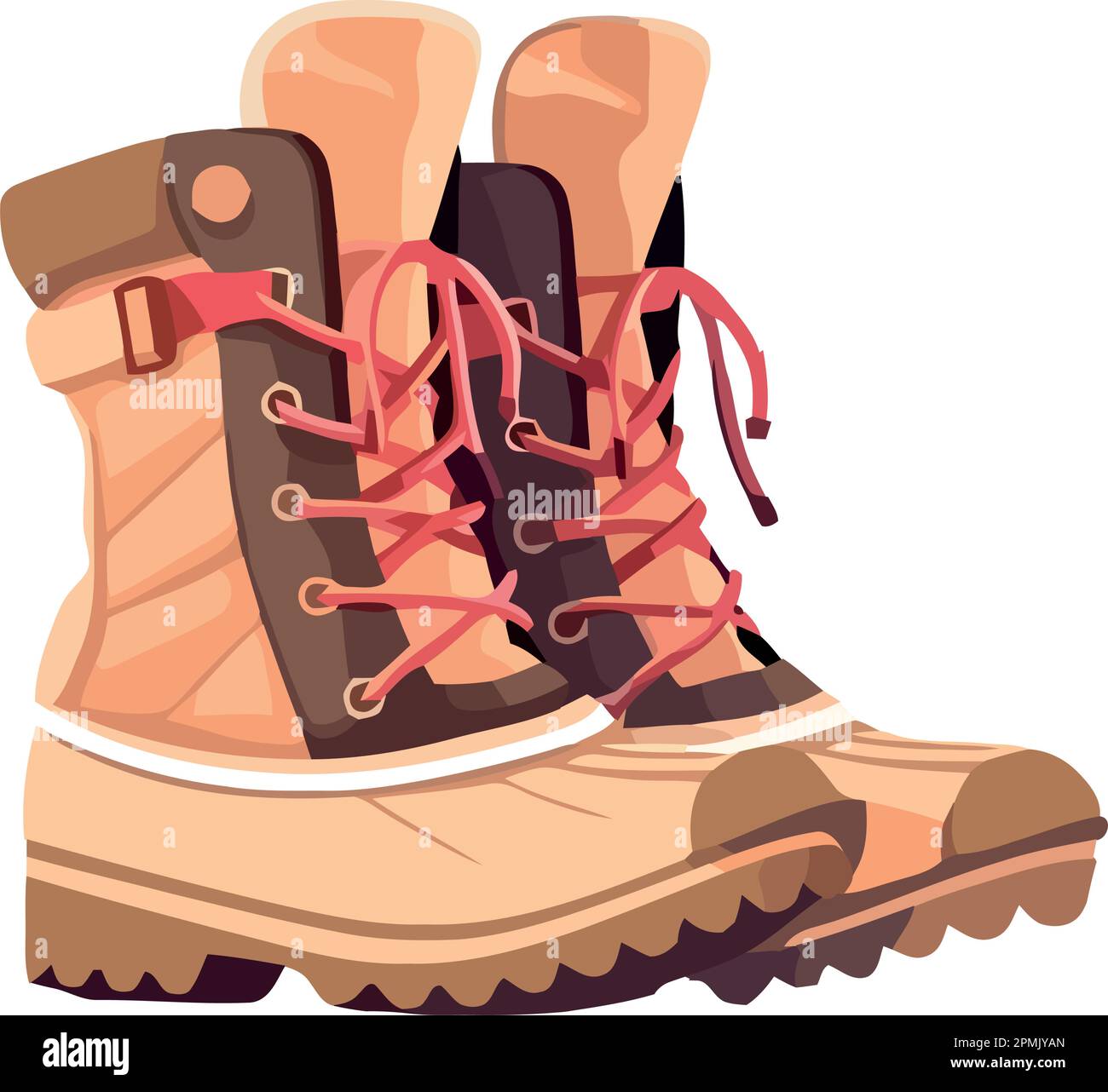 La chaussure de randonnée symbolise l'aventure en toile de fond Image  Vectorielle Stock - Alamy