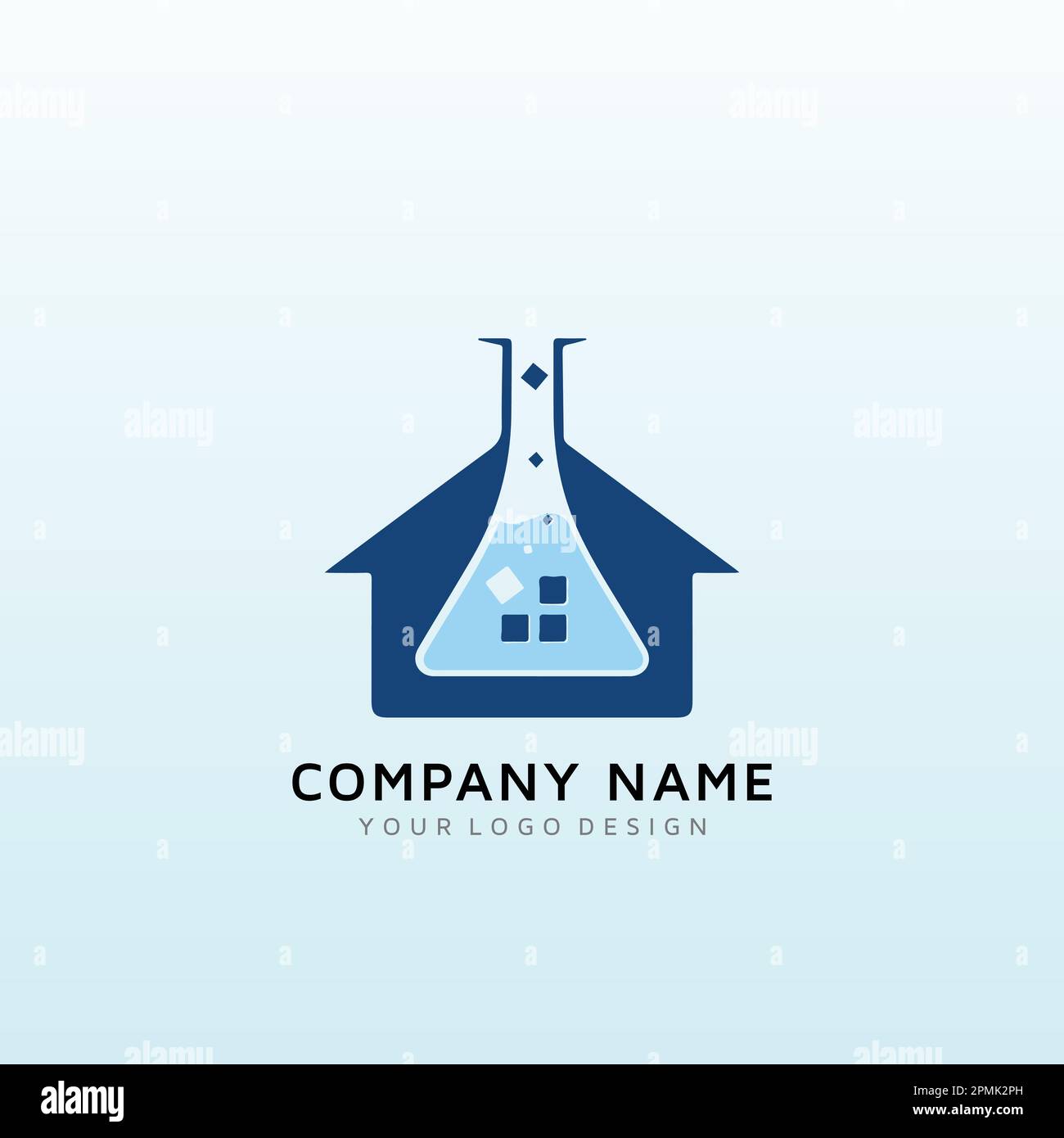 Design du logo Creative Labs House Illustration de Vecteur
