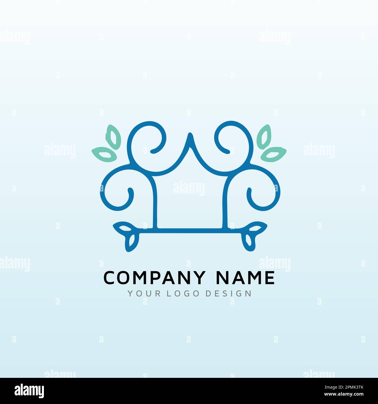 Concevez un logo immobilier pour une location de vacances au centre de la Floride Illustration de Vecteur