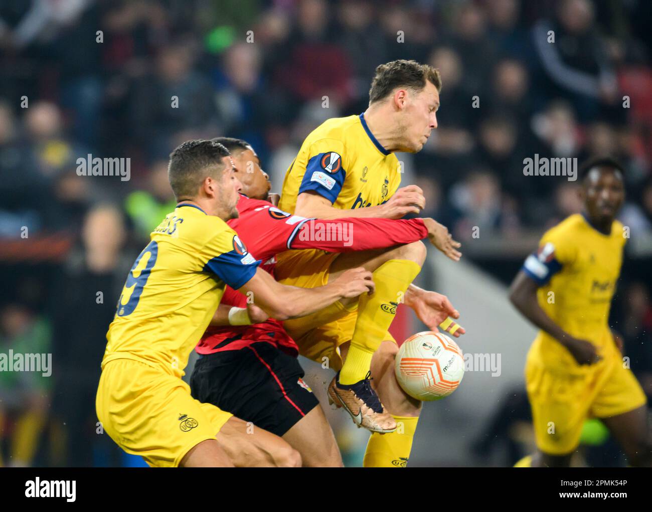 Leverkusen, Allemagne. 13th avril 2023. De gauche à droite Ismael