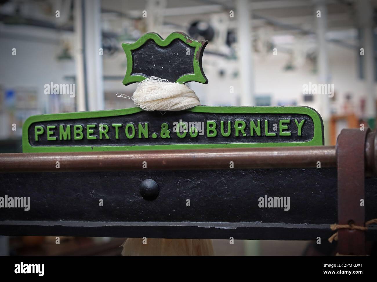 Machine de traitement et de fabrication du coton, par Pemberton & Co, Burnley Banque D'Images