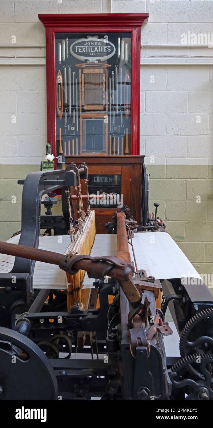 Jones Textilaties Ltd Display - 1082 Burnley Road East, Water, Rossendale, Lancashire, Angleterre, ROYAUME-UNI Banque D'Images